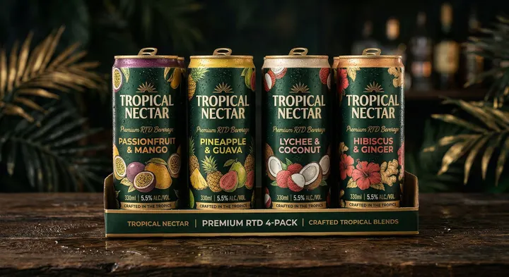 Be Vida en Lata — 6-pack de cócteles RTD carbonatados